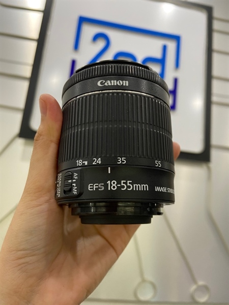 Lens Canon Zoom EF-S 18-55mm 1:3.5-5.6 IS STM - Màu đen - Ngoại hình: 98% - Mốc nhẹ - Body 1