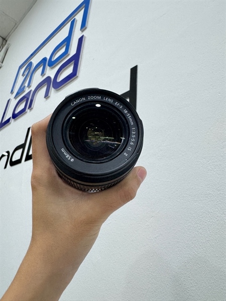 Lens Canon Zoom EF-S 18-55mm - F/1:3 - 5.6 - Màu đen - Ngoại hình 98%- Body 1