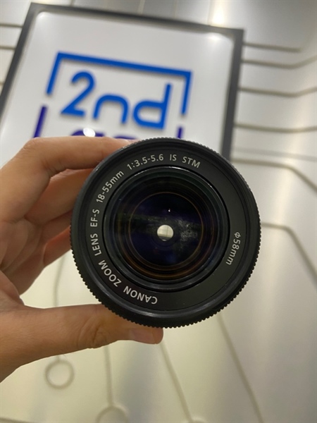 Lens Canon Zoom EF-S 18-55mm IS STM - Màu đen - Ngoại hình: 98% - Body