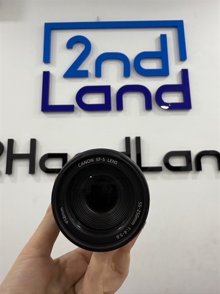 Lens Canon Zoom EF-S 55-250mm 1:4-5.6IS - Màu đen - Ngoại hình 98% - xước - Body
