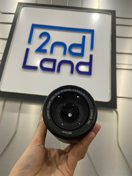 Lens Canon Zoom EF-S18-135mm 1:3.5-5.6 IS - Màu đen - Ngoại hình: 97% - Mốc nhẹ - Body