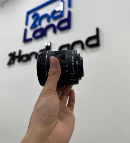 Lens Canon Zoom EFS 10-18mm 1:4.5-5.6 IS STM - Màu đen - Ngoại hình 98% - Body 1