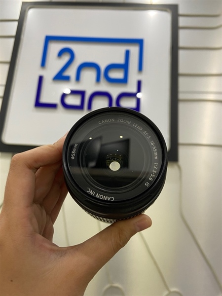 Lens Kit Canon 18-55mm 1:3.5-5.6 IS - Màu đen - Ngoại hình: 98% - Body