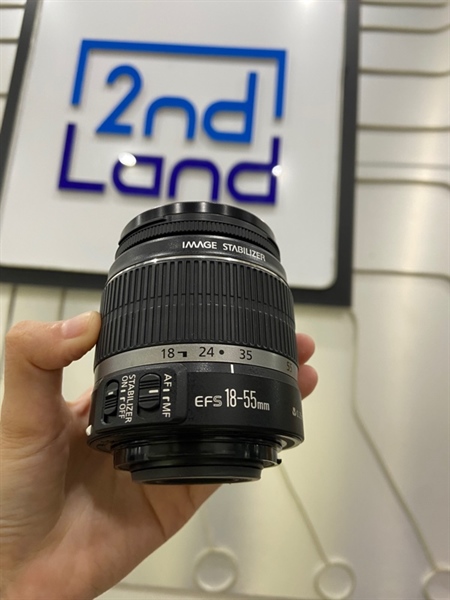 Lens Kit Canon 18-55mm 1:3.5-5.6 IS - Màu đen - Ngoại hình: 98% - Body 1