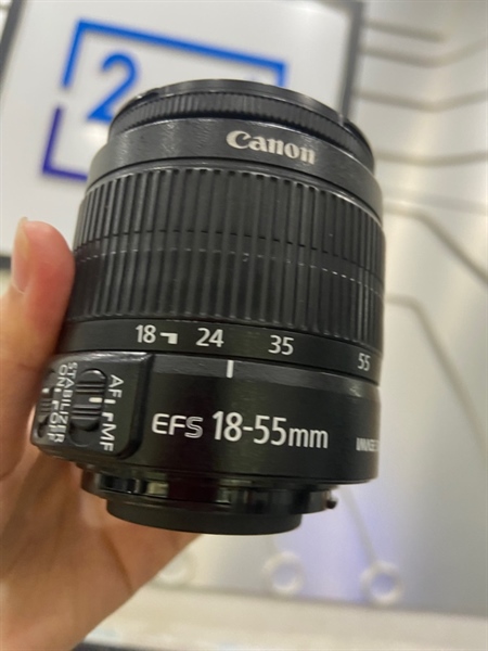 Lens Kit Canon 18-55mm f3.5-5.6 is ii - Màu đen - Ngoại hình: 98% - 1 vết ố - Body 1