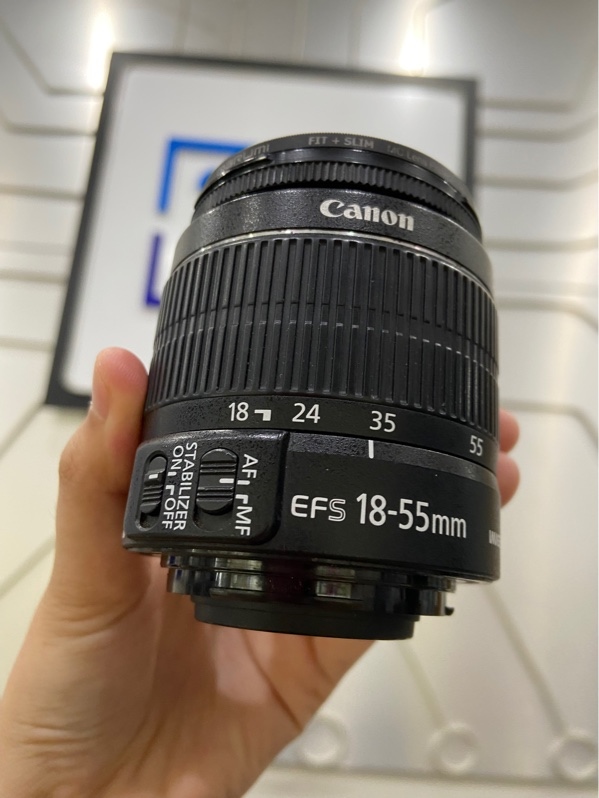 Lens Kit Canon EF-S 18-55mm f/3.5-5.6 IS II - Màu đen - Ngoại hình: 97% - Body