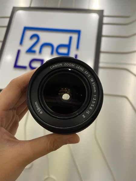 Lens Kit Canon EFS 18-55mm 1:3.5-5.6 IS II - Màu đen - Ngoại hình: 97% - Body