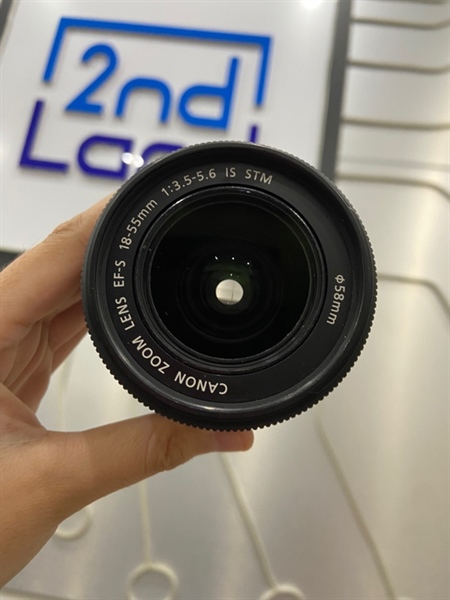 Lens Kit Canon EFS 18-55mm 1:3.5-5.6 IS STM - Màu đen - Ngoại hình: 98% - Body