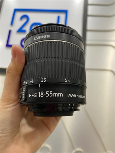 Lens Kit Canon EFS 18-55mm 1:3.5-5.6 IS STM - Màu đen - Ngoại hình: 98% - Body 1