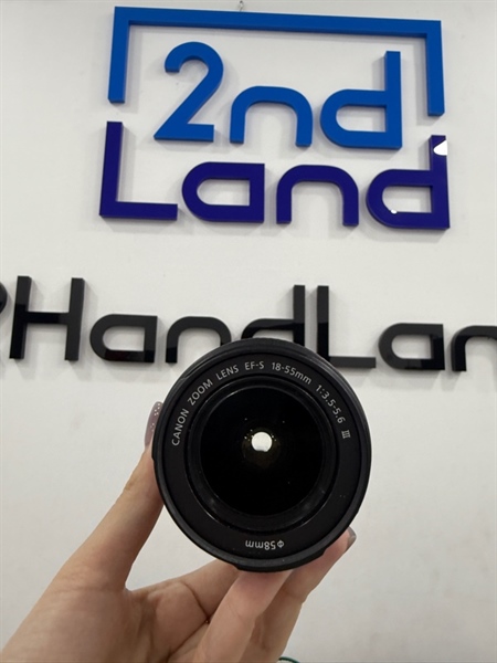 Lens kit Canon EFS-18-55mm - Màu đen - Ngoại hình 98% - Body