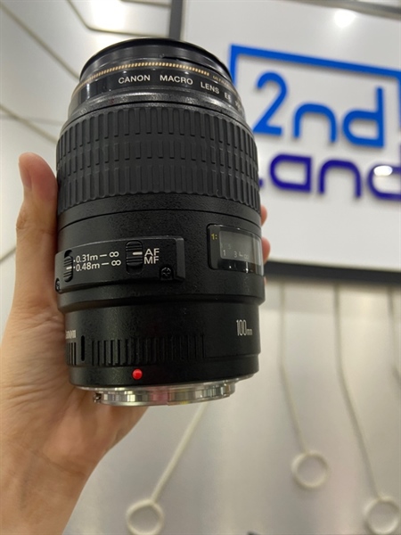 Lens Marco Canon EF 100mm 1:2.8 USM - Màu đen - Ngoại hình: 98% - Body 1
