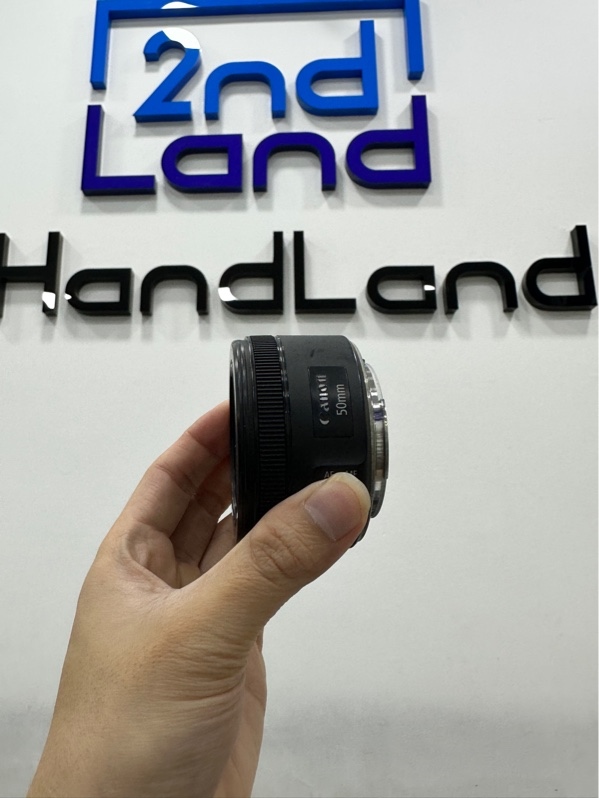 Lens máy ảnh Canon EF 50mm 1:1.8 STM - Màu đen - Ngoại hình 97% - Bụi trong mốc nhẹ - Body