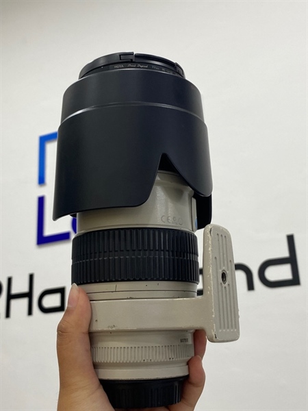 Lens máy ảnh Canon zoom zoom EF 70-200mm - 1:2.8L IS USM - Màu trắng - Ngoại hình 98% - Kèm fiter