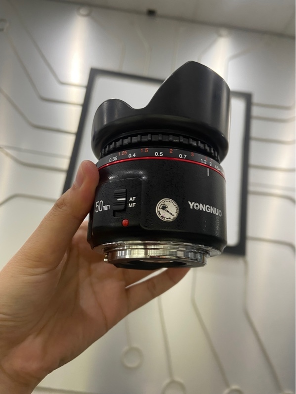 Lens máy ảnh Yongnuo YN 50mm f 1.8 ii - Màu đen - Ngoại hình: 97% - Body