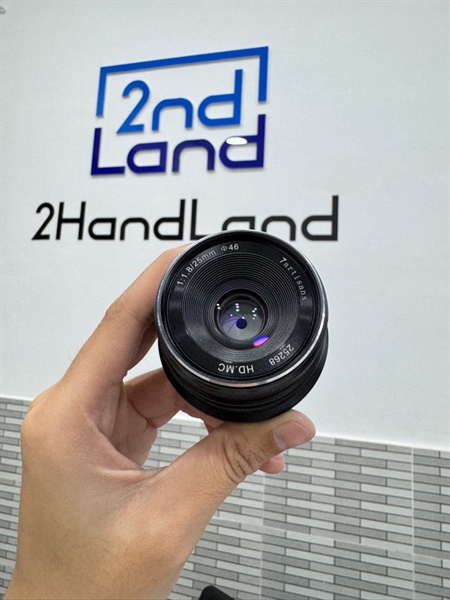 Lens MF 7Artisans 25mm - F1.8 - Ngàm FX (cho fujifilm) - Màu đen - Ngoại hình 98% - Body