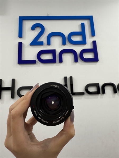 Lens Minolta AF 80-200mm F4.5-5.6 - Màu đen - Ngoại hình 97% - Bụi trong ngoài , kính dơ , vòng cao su mốc , zoom không mượt - Body