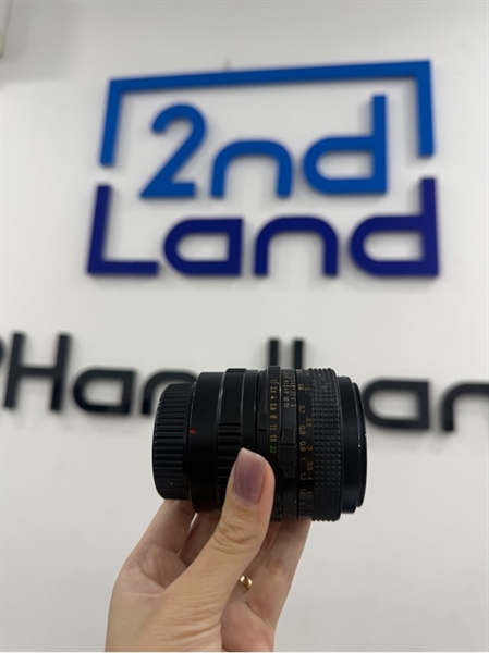 Lens Minolta MD 50mm 1:1.7 - Màu đen - Ngoại hình 96% - Lens trầy mốc nhiều - Kèm 1 ngàm chuyển ixco md-nex 1