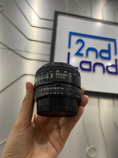 Lens Nikon AF NIKKOR 50mm f/1.4D - Màu đen - Ngoại hình: 98% - Body 1