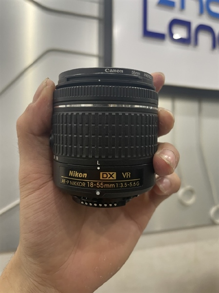 Lens Nikon AF-P DX Nikkor 18-55mm - 1:3.5-5.6G VR - Màu Đen - Ngoại hình 98% -