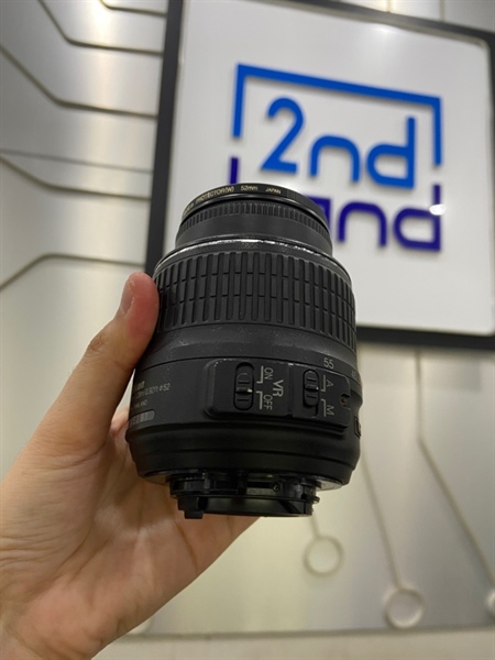 Lens Nikon AF-S 18-55mm 1:3.5-5.6G VR - Màu đen - Ngoại hình: 97% - Body 1