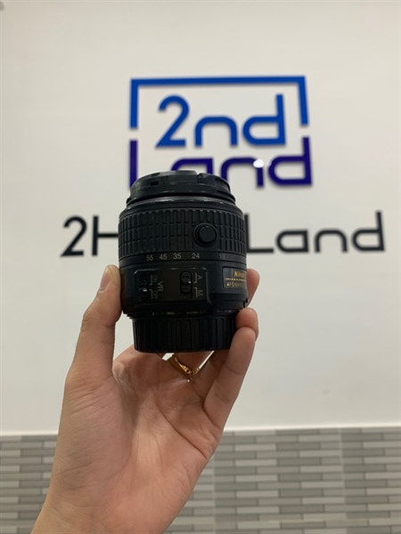 Lens Nikon AF-S DX Nikkor 18-55mm f/3.5-5.6G VR II- Màu đen - Ngoại hình: 97% - Body