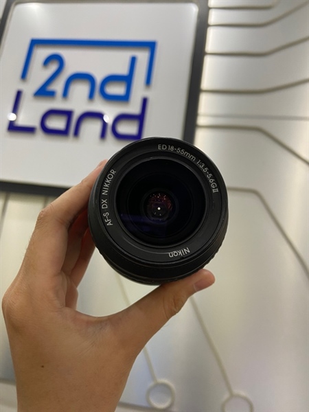Lens Nikon AF-S DX Nikkor ED 18-55mm 1:3.5-5.6G II - Màu đen - Ngoại hình: 98% - Body