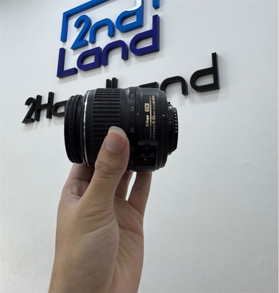 Lens Nikon DX AF-S 18-55mm 1:3.5-5.6G II ED - Màu đen - Ngoại hình 97% - Body 1