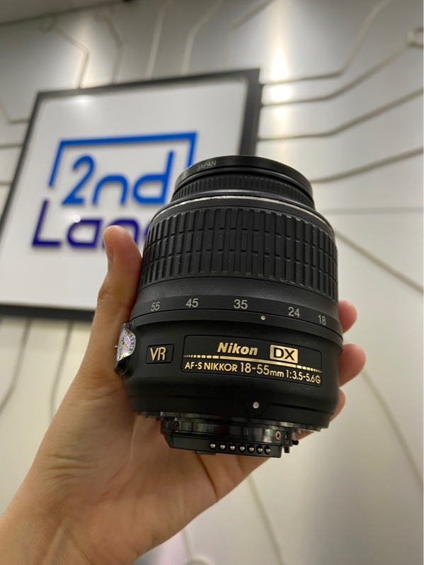 Lens Nikon DX AF-S 18-55mm 1:3.5-5.6G - Màu đen - Ngoại hình: 97% - Body