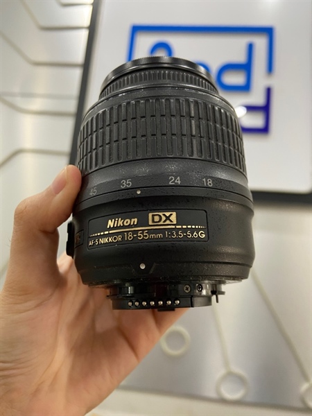 Lens Nikon DX AF-S 18-55mm 1:3.5-5.6G VR - Màu đen - Ngoại hình: 98% - Body 1