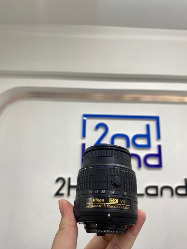 Lens Nikon DX VR AF-S Nikkor 18-55mm 1:3.5-5.6G II - Màu đen - Ngoại hình 97% - Body