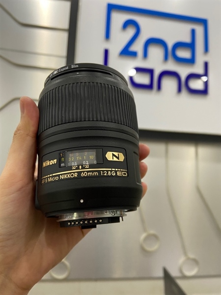 Lens Nikon N AF-S Micro Nikkor 60mm 1:2.8 G ED - Màu đen - Ngoại hình: 98% - Body