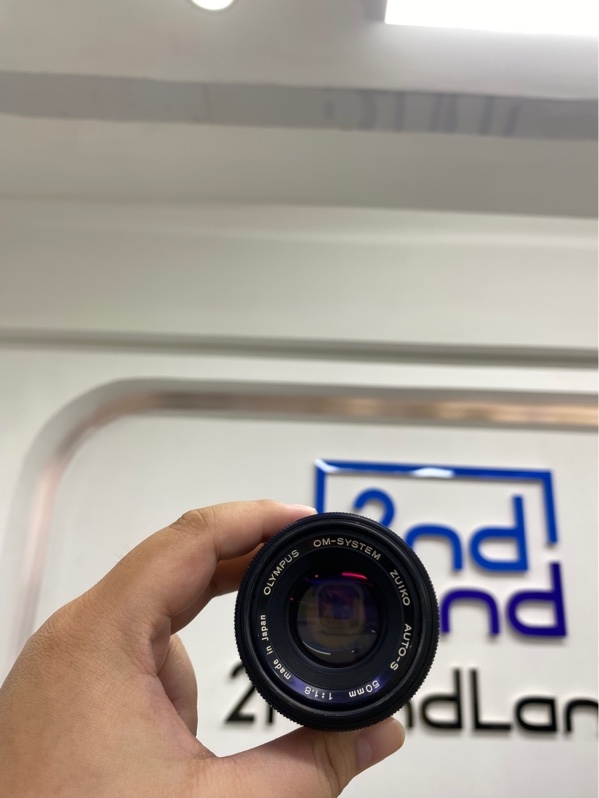 Lens Olympus M.Zuiko Auto-S 50mm-F 1:1.8 - Ngàm OM-M4/3 - Màu đen - Ngoại hình 97% - Bụi trong, rễ tre nặng, mốc nhẹ - Body