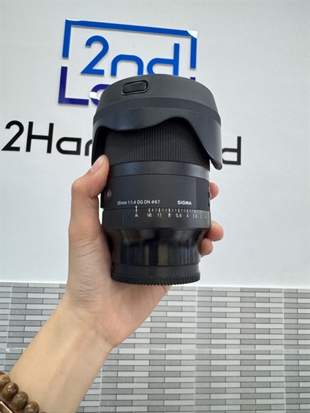 Lens Sigma 35mm - F/1.4 DG DN Art For Sony E - Màu đen - Ngoại hình 98% - Body