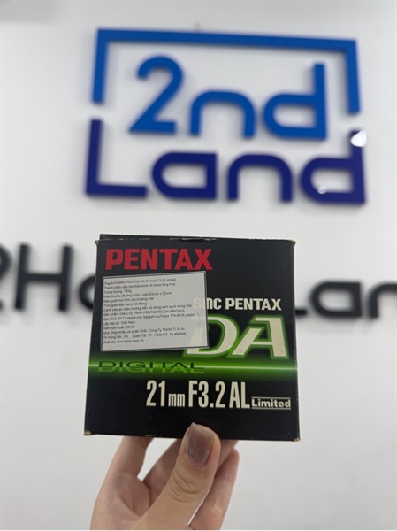 Lens SMC Pentax-DA 21mm F3.2 Limited - Màu đen - Ngoại hình 98% - 1 đốm bụi không ảnh hưởng chụp - Box