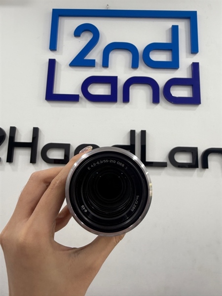 Lens Sony 55-210-OSS 4.5-6.3 1m/3.29ft - Màu bạc - Ngoại hình 97% - Bụi trong - Body