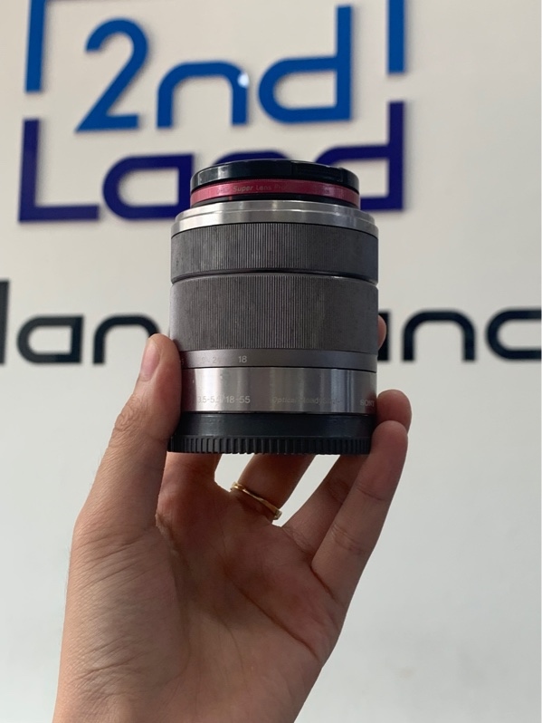 Lens Sony E3.5-5.6/18-55 oss 0.25m/0.82ft - Màu bạc - Ngoại hình: 97% - Body