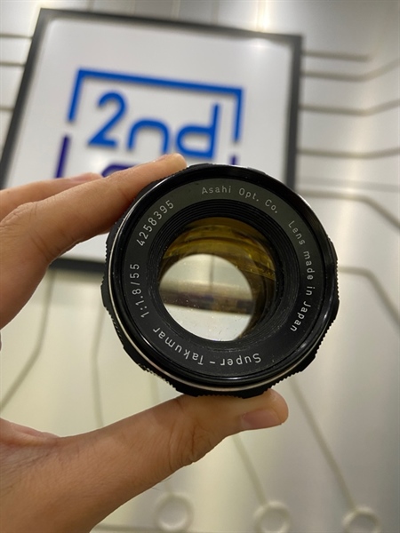 Lens Super Takumar 1:1.8/55 Asahi Opt Co - Màu đen - Ngoại hình: 98% - Bụi trong, mốc - Body - không bảo hành