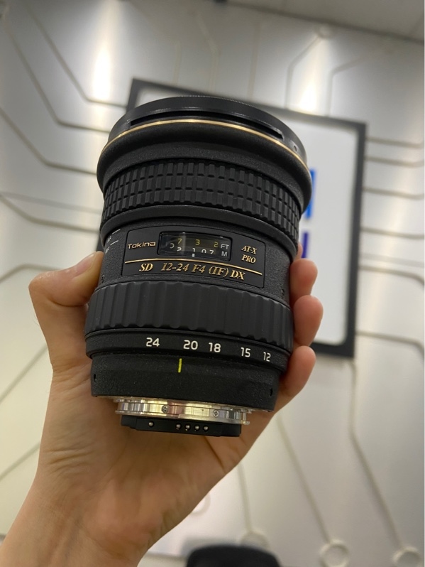 Lens Tokina 12-24mm f/4 AT-X Pro DX - Màu đen - Ngoại hình: 97% - Body