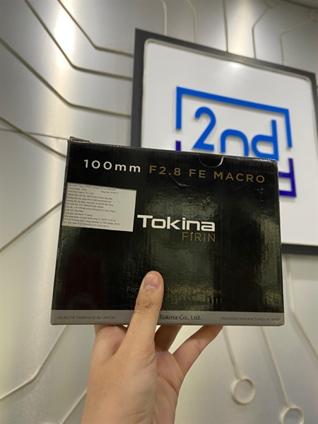 Lens Tokina Firin 100mm F2.8 FE Marco - Màu đen - Ngoại hình: 98% - Trầy 1 vệt, bụi trong - FullBox