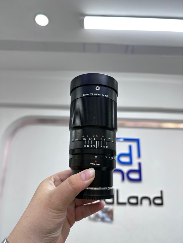 Lens TTArtisan 100mm f/2.8 Macro 2X - Ngàm Sony - Màu đen - Ngoại hình 97.8% - Kèm box