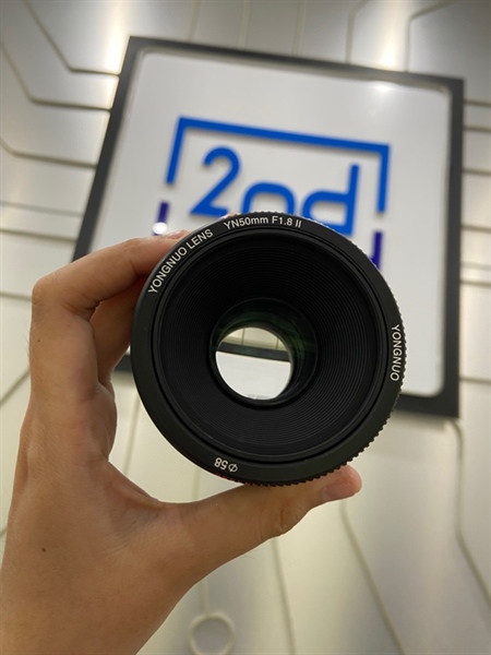 Lens Yongnuo YN50mm F1.8 ii - Màu đen - Ngoại hình: 98% - Body