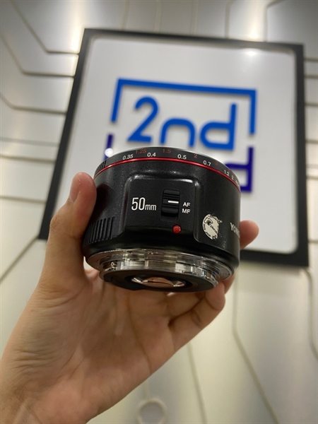 Lens Yongnuo YN50mm F1.8 ii - Màu đen - Ngoại hình: 98% - Body 1