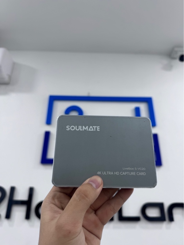 LiveBox Soulmate S-VC20 4k Ultra HD capture card - Màu bạc - Ngoại hình 98% - Trầy xước nhiều - Kèm nguồn, 1 dây HDMI