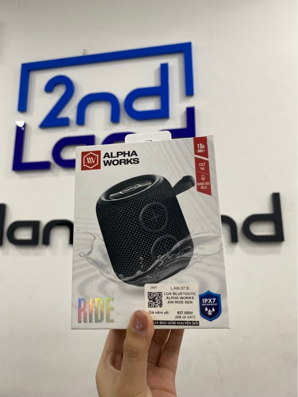 Loa Alpha Works AW-RIDE - Màu đen - Ngoại hình 98% - Kèm Box