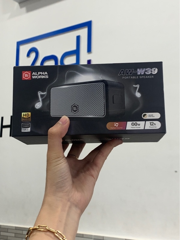 Loa Alpha Works AW-W39 - Màu xanh rêu - Ngoại hình: 98% - Fullbox