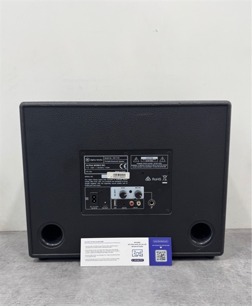 Loa Alpha Works Classic AW-V100 (Pin 4h | Công suất 100W | Bluetooth 5.0) - Màu đen - Ngoại hình 97% - Kèm nguồn 2