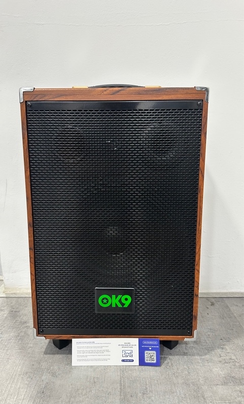 Loa BK-Q12 - Màu vàng đen - Ngoại hình 98% - Fullbox - Kèm 2 micro + remote