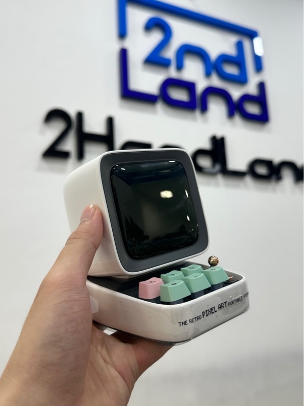 Loa Bluetooth Divoom DiToo Pro - Màu trắng xanh - Ngoại hình 98% - Body