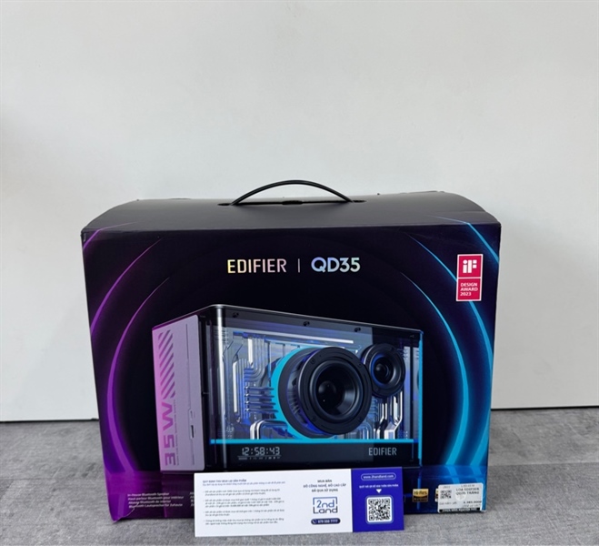 Loa Bluetooth Edifier QD35 - 40W - Màu trắng - Ngoại hình 98% - Kèm box + Dây nguồn + Dây 3.5mm 3