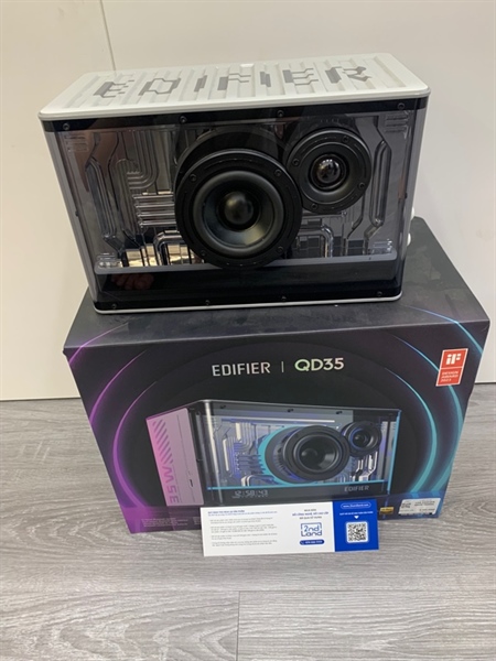 Loa bluetooth EDIFIER QD35 - Màu trắng - Ngoại hình: 98% - Thiếu dây USB - Box